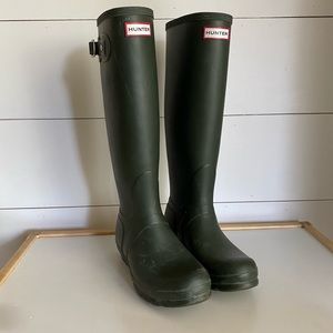 Matte Green Hunter Boots